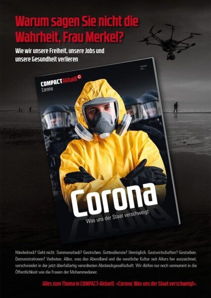 50 x COMPACT-Flyer "Corona. Was uns der Staat verschweigt"