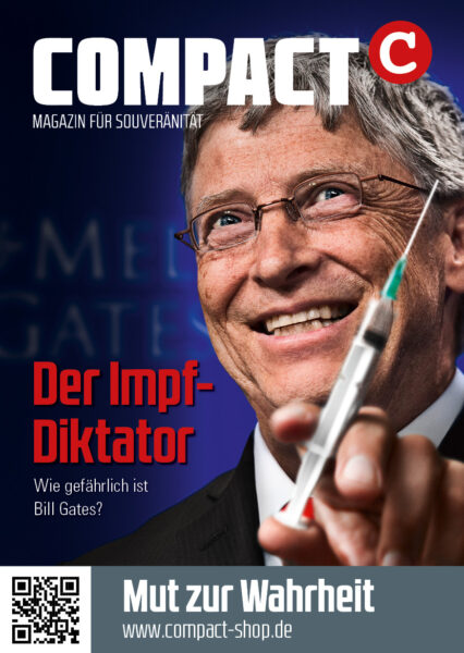 COMPACT-Aufkleber "Der Impf-Diktator" (A7)
