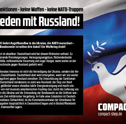 „Frieden mit Russland“: Keine Sanktionen, keine Waffen, keine NATO